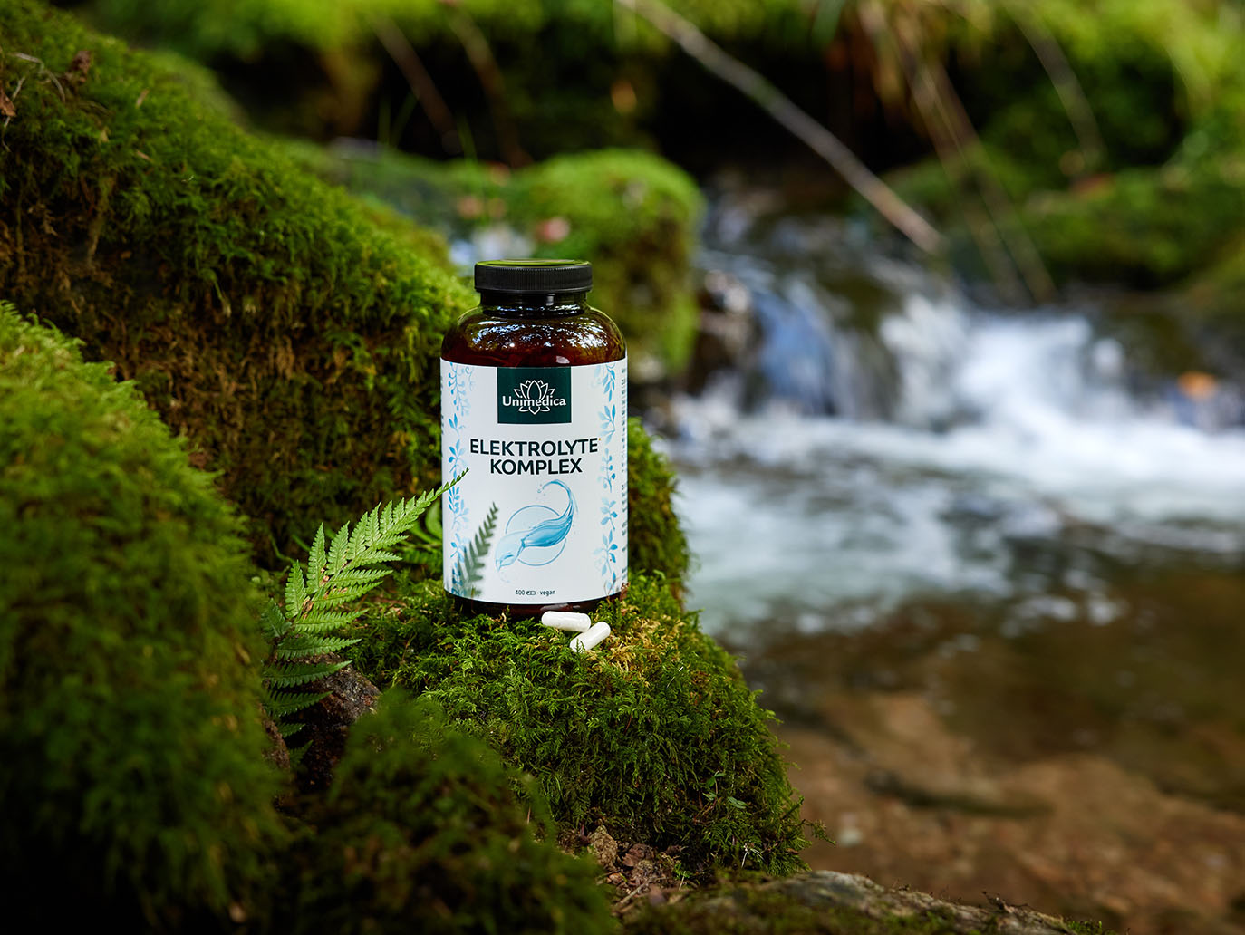 Complexe d'électrolytes avec sodium, potassium, calcium et magnésium - Convient au régime cétogène - 400 gélules - par Unimedica